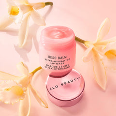 JLO BEAUTY Beso Balm Vanilla Scent enhances routine with a soothing aroma.