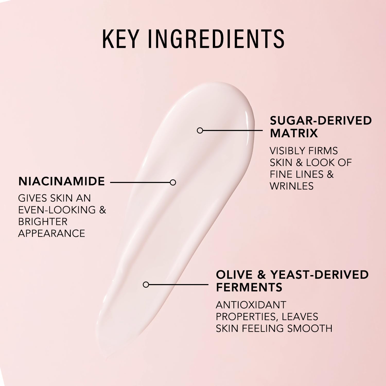 JLO Beauty Brightening Serum ingredients table signals vitamin C and niacinamide support.