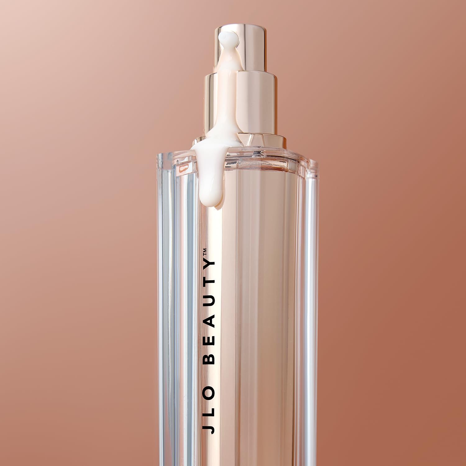 JLO Beauty Brightening Serum morning routine shot emphasizes quick use before a busy day.