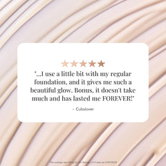 JLO BEAUTY Complexion Booster layered over foundation for enhanced radiance