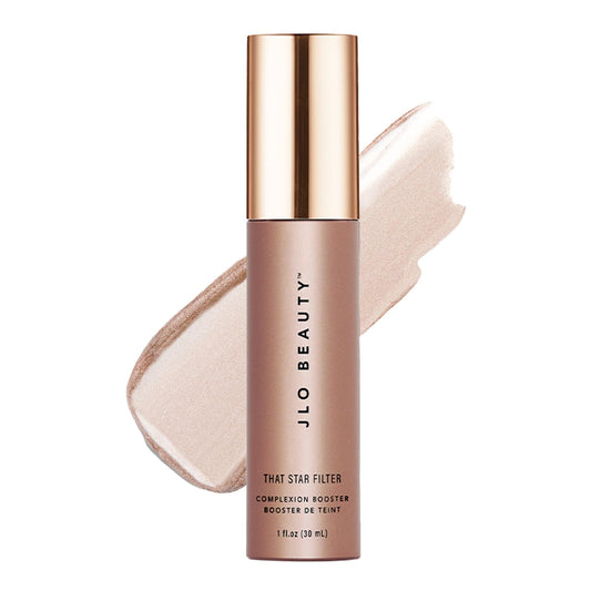 JLO Beauty Complexion Booster Pink Champagne bottle for radiant glow