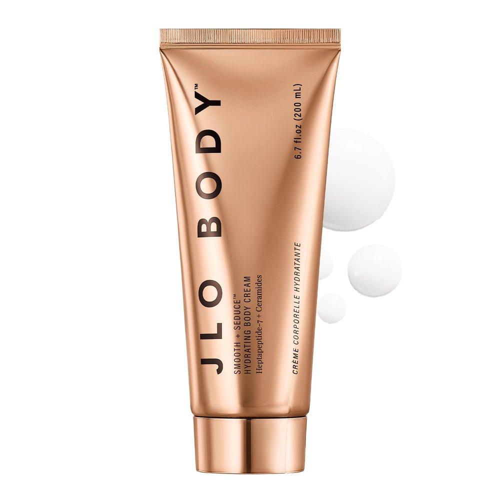JLO Beauty Firming Body Lotion bottle showing luxurious hydration and contouring potential