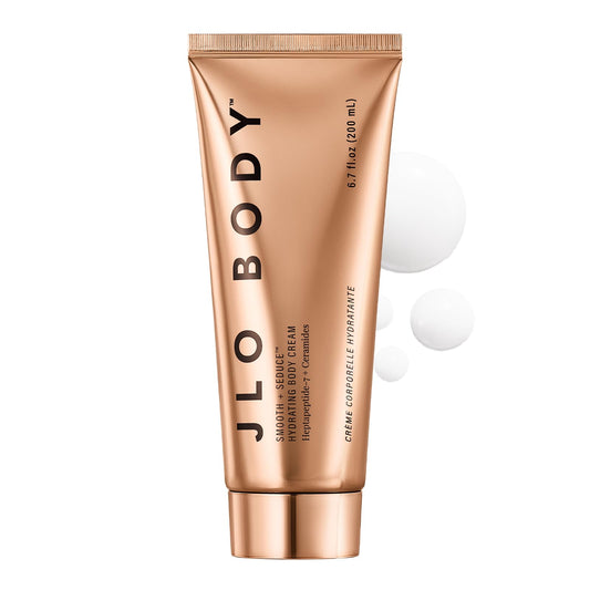 JLO Beauty Firming Body Lotion bottle showing luxurious hydration and contouring potential