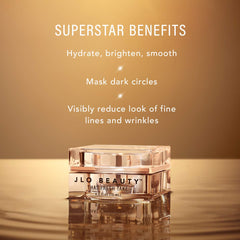 JLO BEAUTY packaging box front conveys premium eye care packaging appeal.