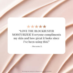JLO BEAUTY That Blockbuster olive complex visual underscores antioxidant hydration.