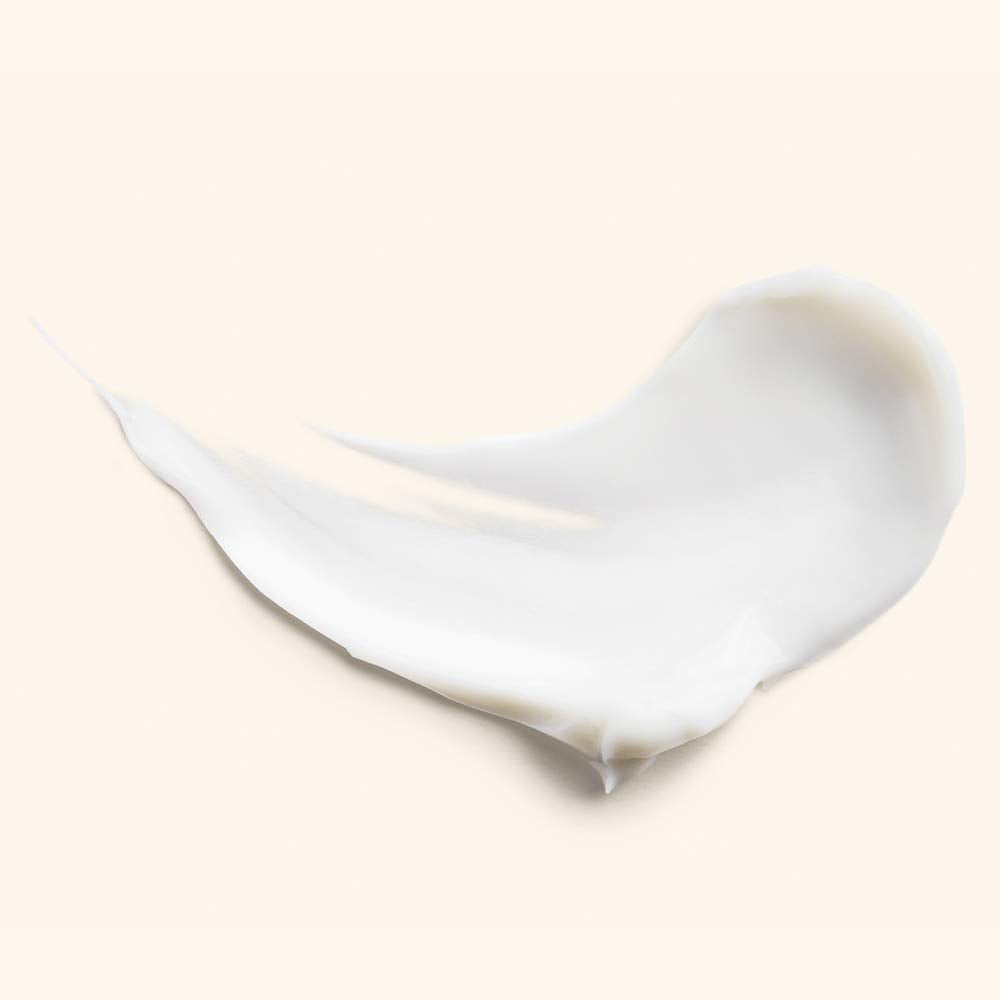 JLO BEAUTY under eye cream texture swirl demonstrates smooth absorption.