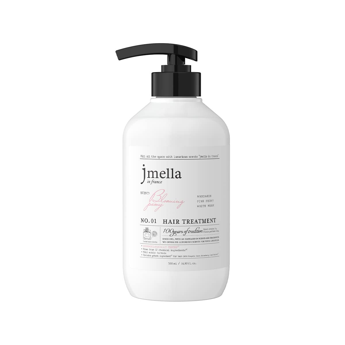 jmella Blooming Peony Conditioner bottle front for daily hair conditioning.