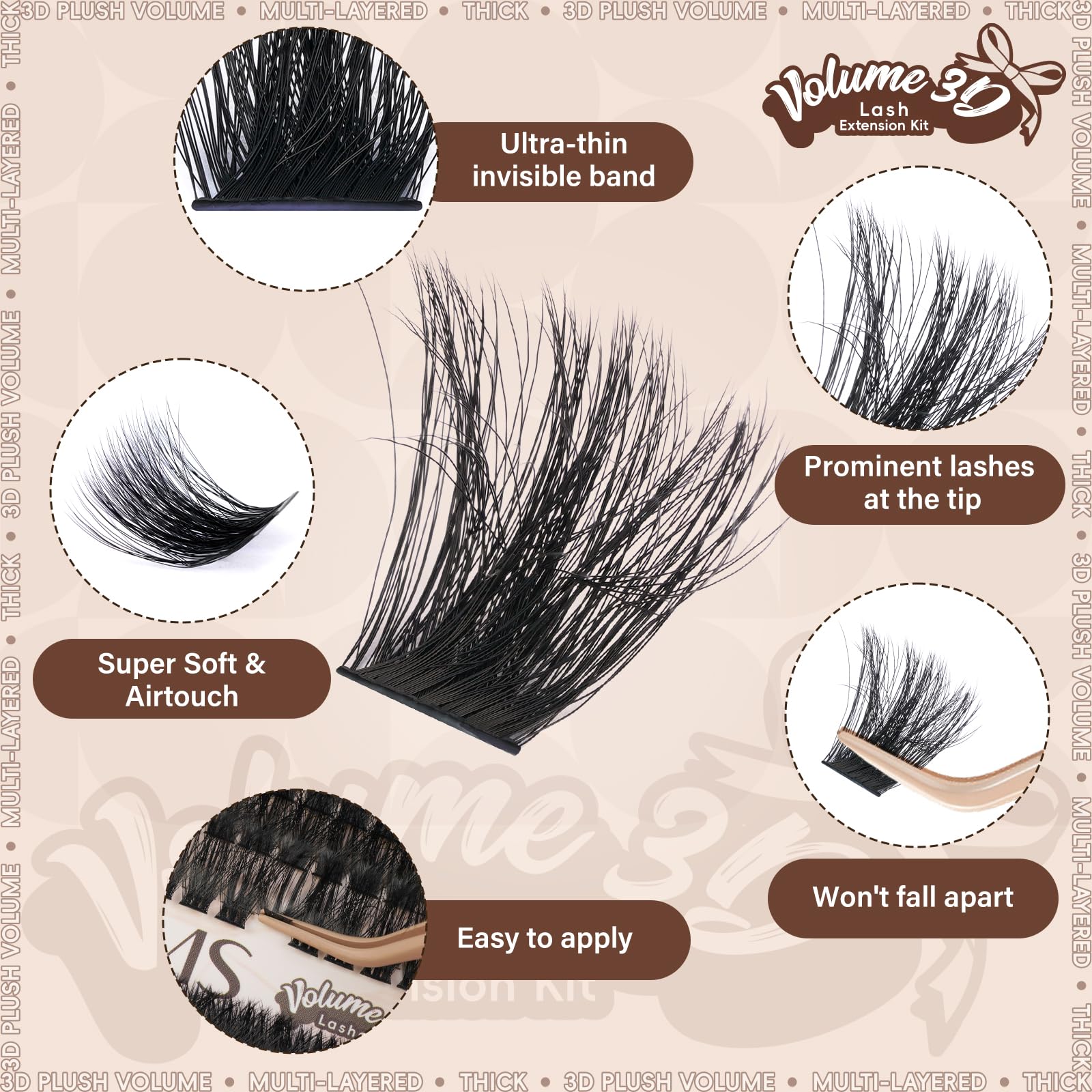 JMS&JMS Featherlight fibers deliver natural lash texture and comfort