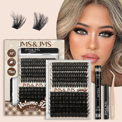 JMS&JMS Lash Clusters Kit 100D-200D for bold volume and definition