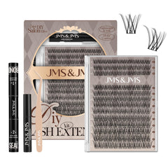 JMS&JMS lash clusters kit D Curl tray for fuller natural-looking lashes.