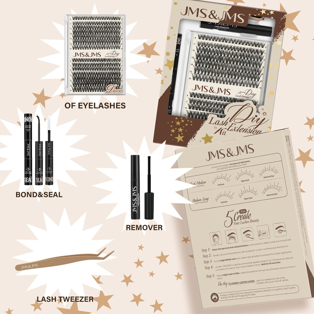 JMS&JMS mixed length lashes 9-16 mm for versatile looks