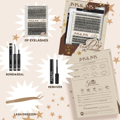 JMS&JMS mixed length lashes 9-16 mm for versatile looks
