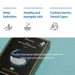 JMsolution Active Birds' Nest Moisture Mask being applied on the face