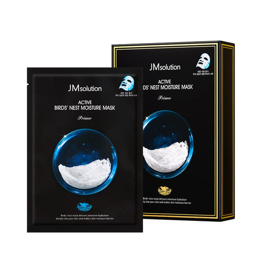 JMsolution Active Birds' Nest Moisture Mask pack front view for hydration