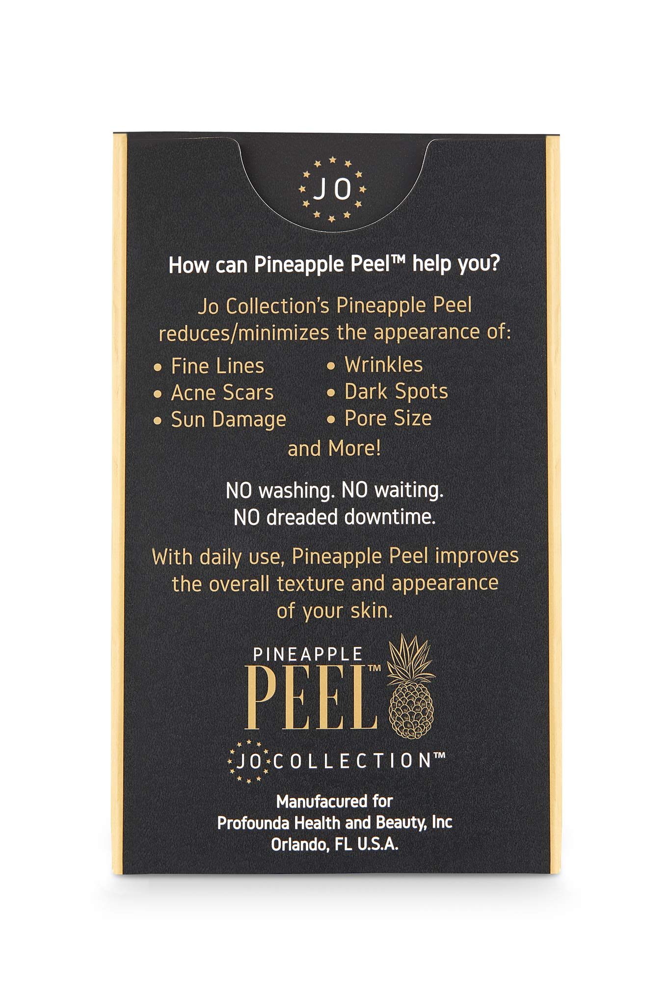 JO COLLECTION Pineapple Peel glow on skin after nightly use.