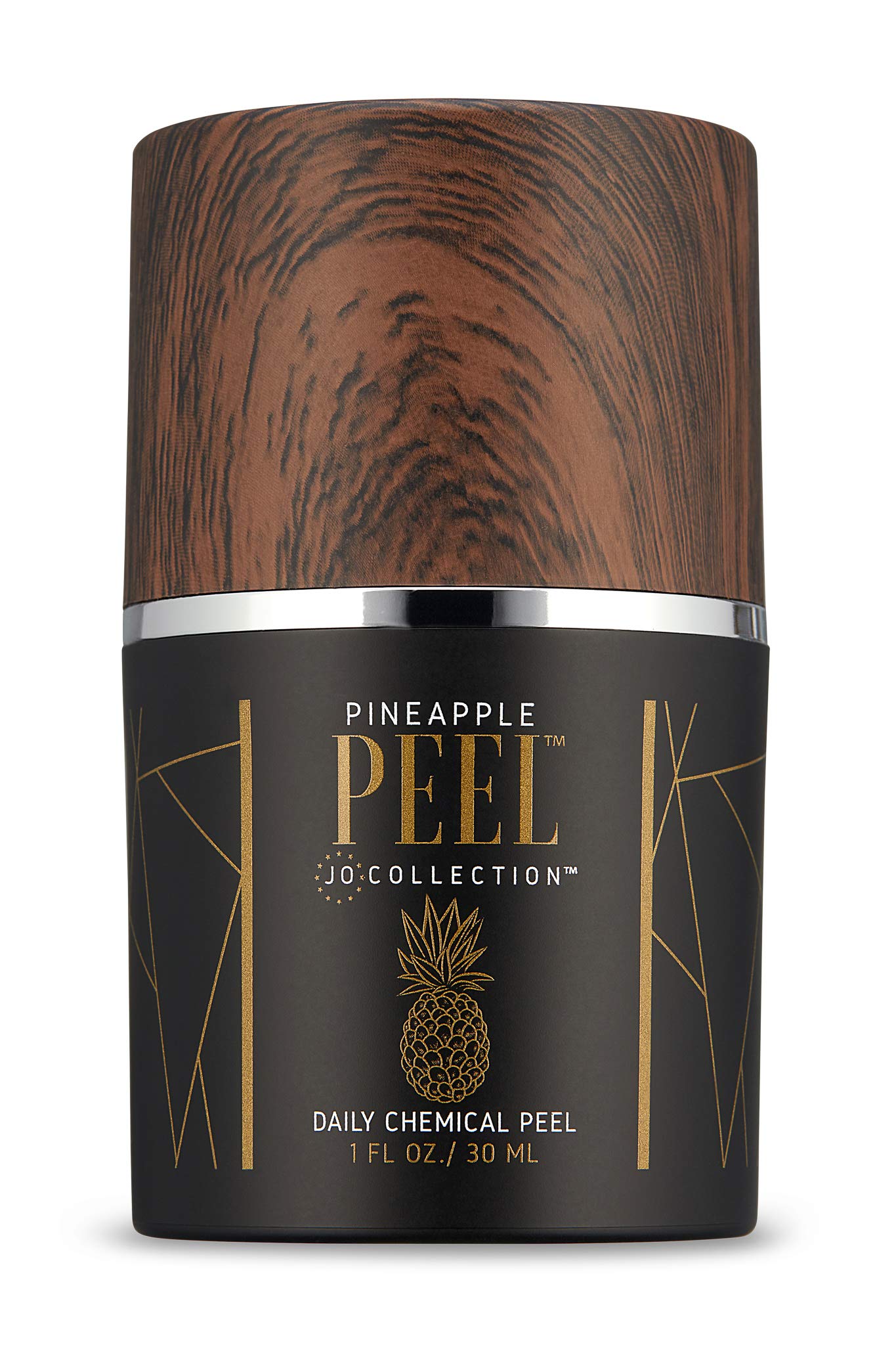 JO COLLECTION Pineapple Peel night-routine setup with glowing skin outcome.