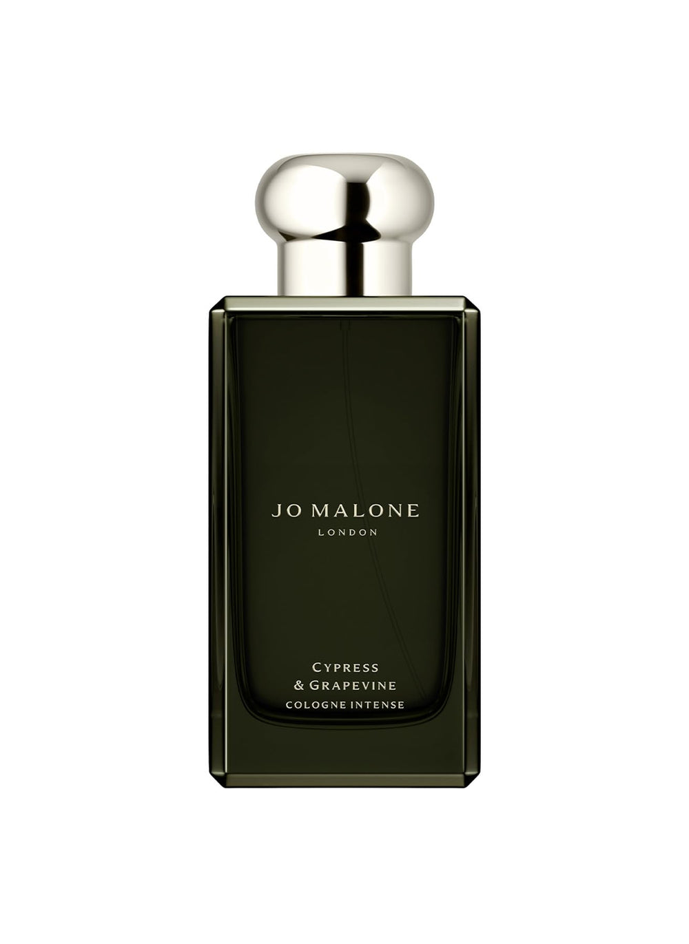 Jo Malone Cypress & Grapevine bottle from the front for daily sophistication