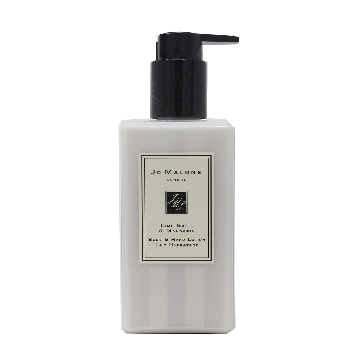 Jo Malone Lime Basil & Mandarin lotion packaging with sleek container for daily hydration