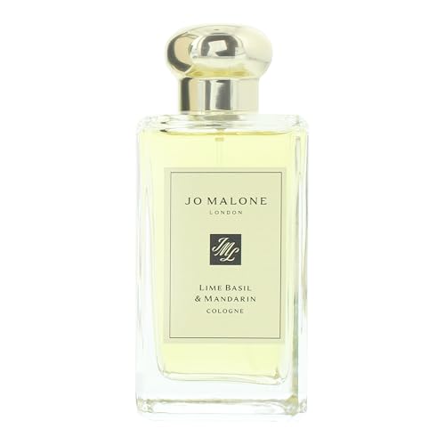 Jo Malone Lime Basil Mandarin notes close-up, highlighting citrus and herb notes for a bright, modern vibe.