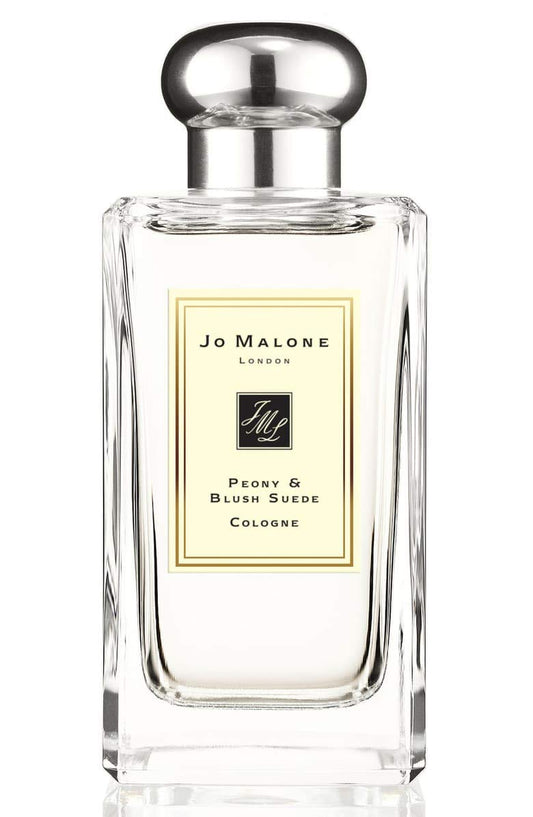 Jo Malone Peony & Blush Suede bottle front view, ideal for daily wear and elegant occasions