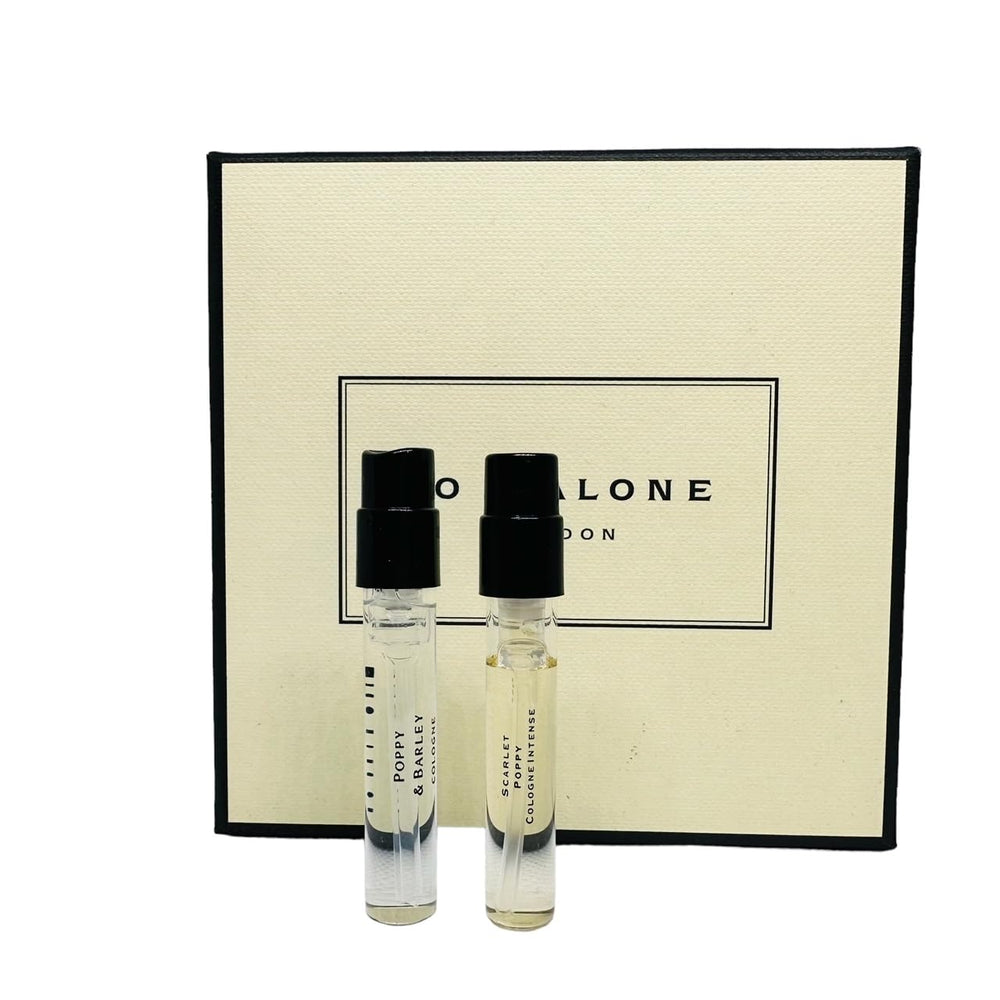Jo Malone Poppy & Barley sample vial, ideal for travel and scent testing.