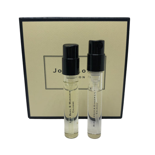 Jo Malone Lime Basil & Mandarin and Dark Amber & Ginger Lily sample vial duo
