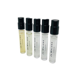 Jo Malone fragrance vial set to explore options and compare notes.