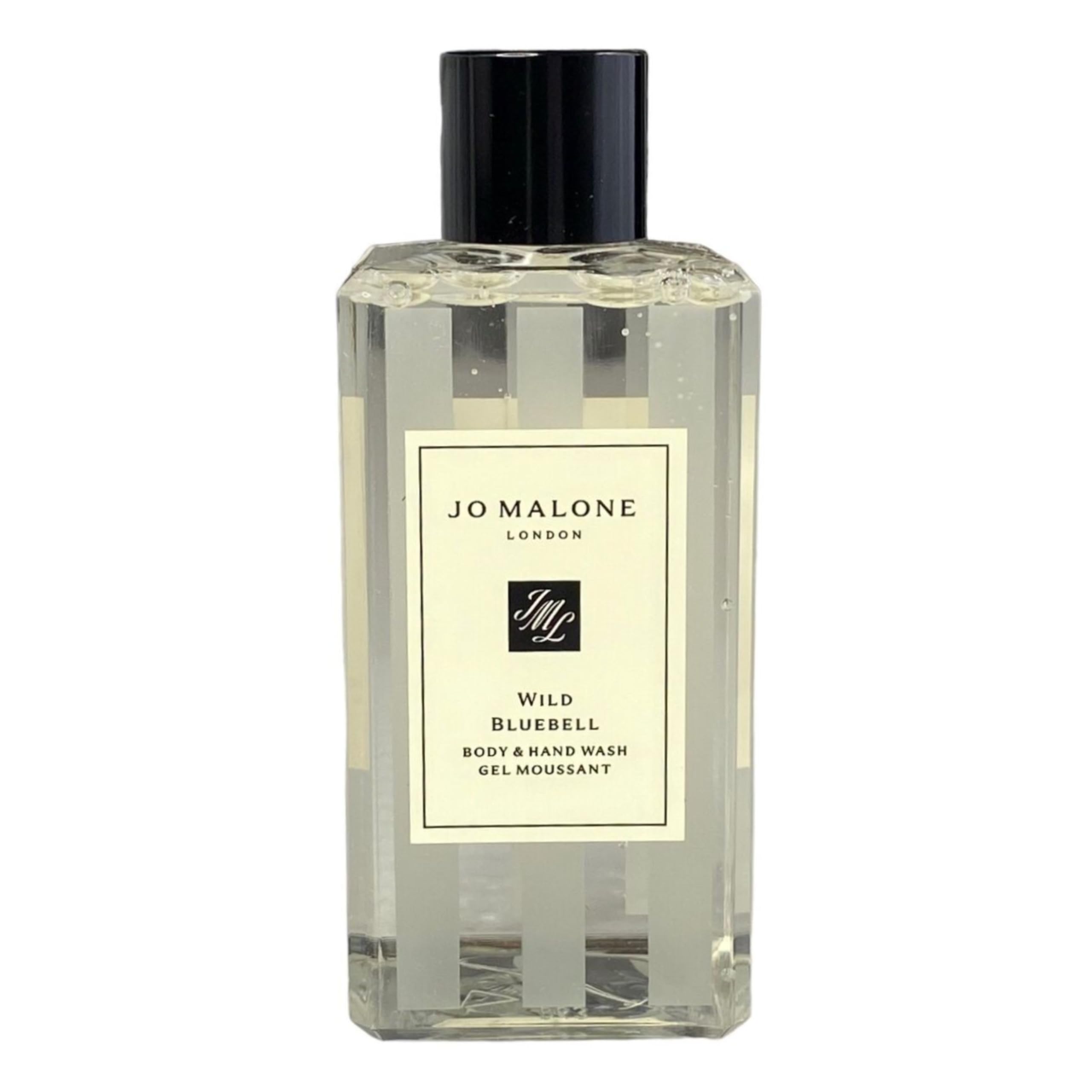 Jo Malone Wild Bluebell bottle for daily cleansing with velvety foam.