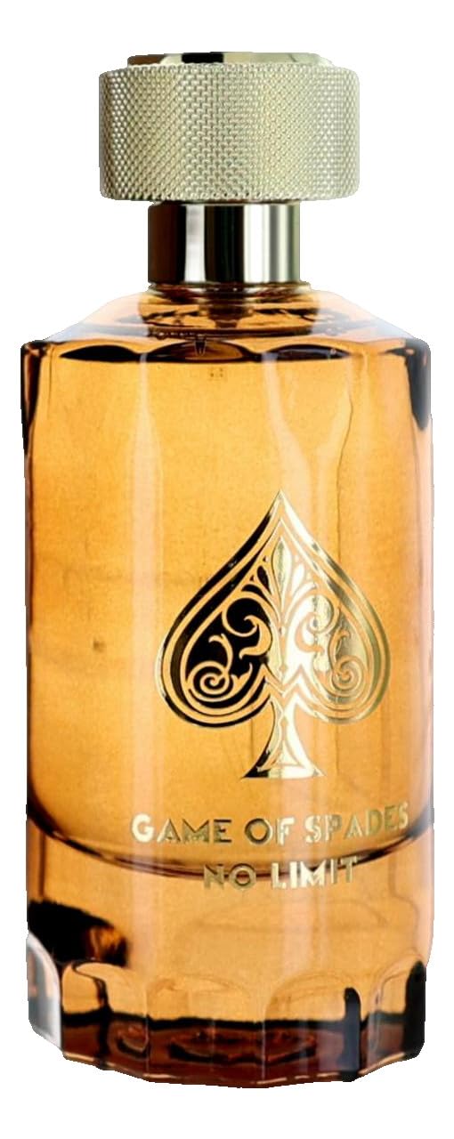 Jo Milano Game of Spades No Limit close-up, showcasing premium bottle finish and luxury vibe.