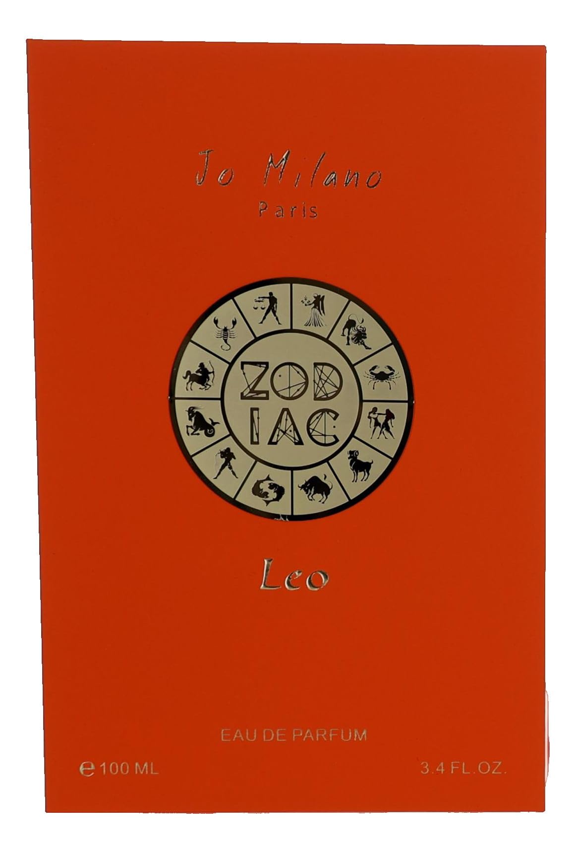 Jo Milano Paris Zodiac LEO fragrance close-up highlighting the spray cap