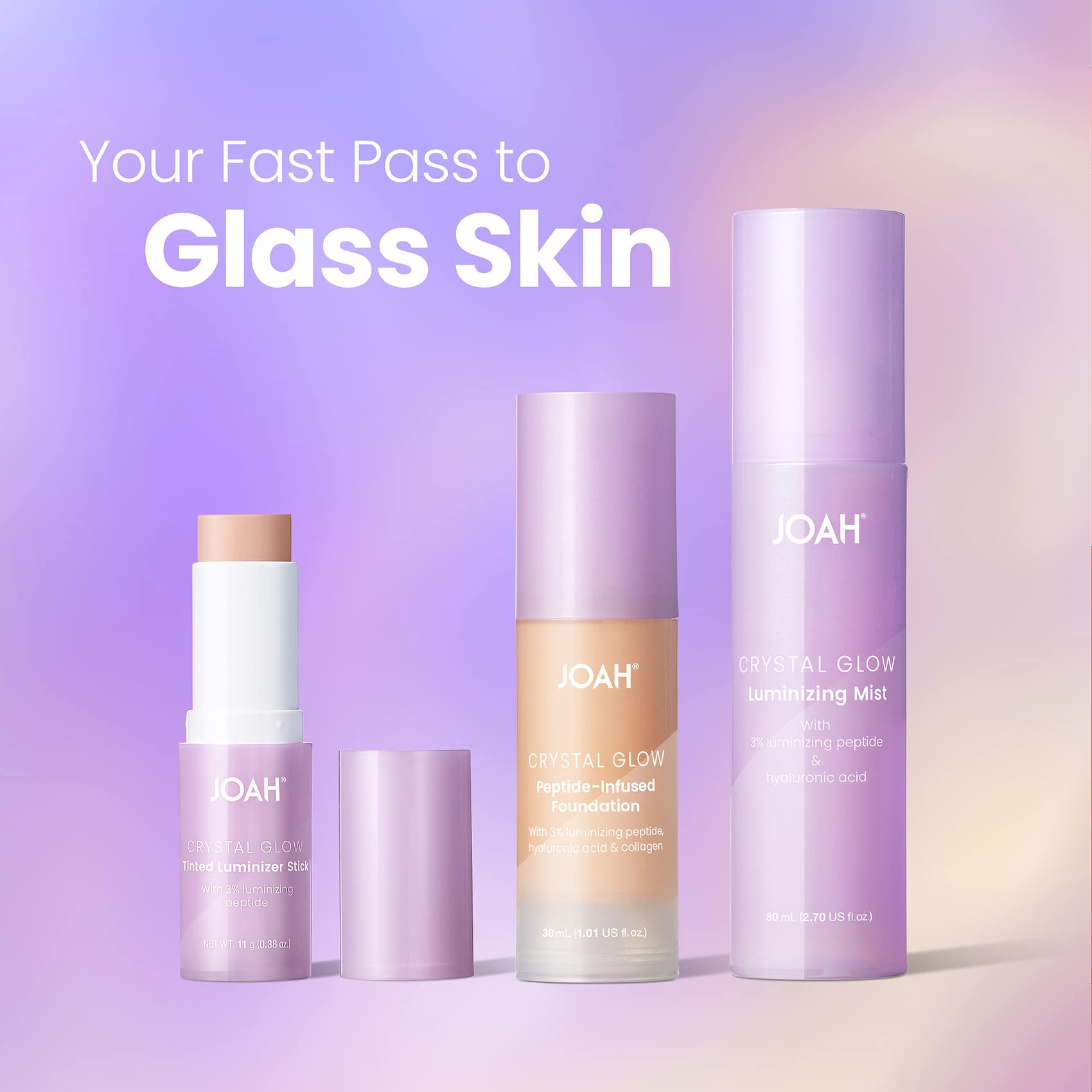 JOAH Crystal Glow blue light defense packaging signals skin protection