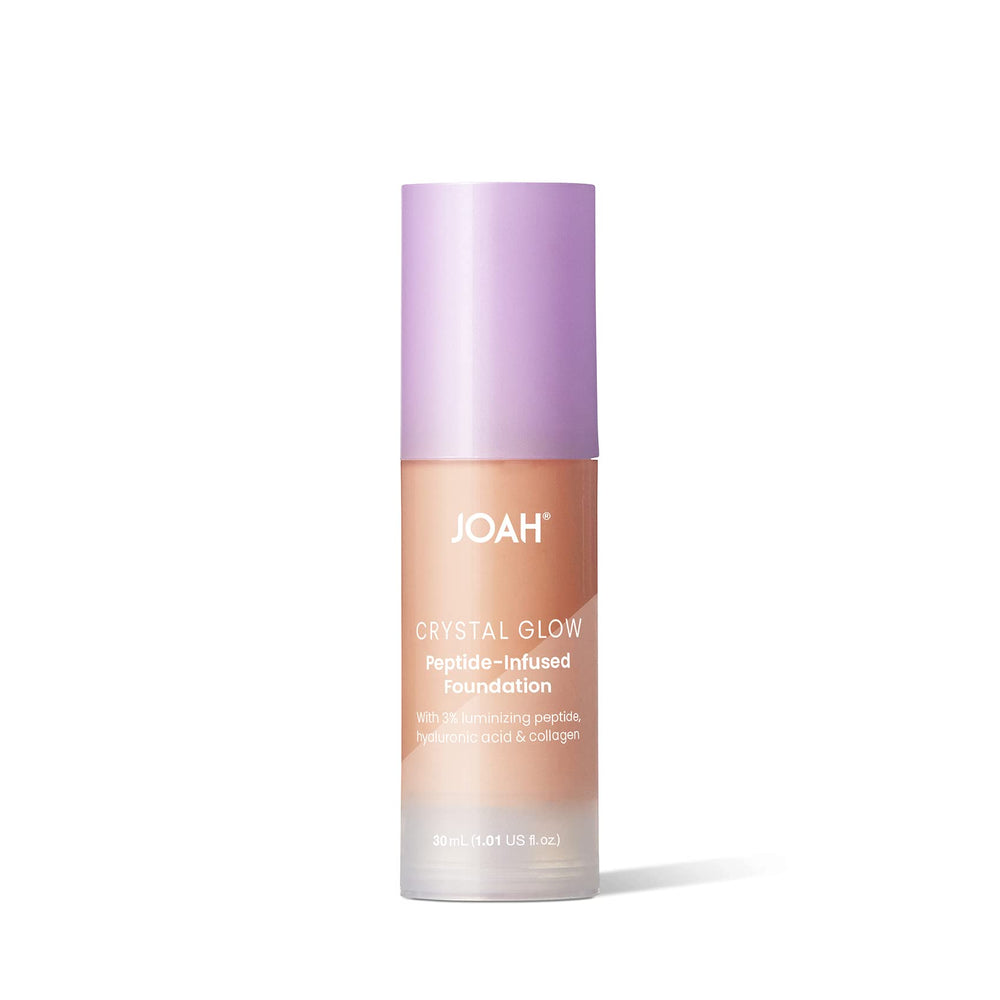 JOAH Crystal Glow blur primer action demonstrates pore minimization for smooth skin