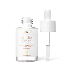 JOAH Golden Daze application shows easy mix into moisturizer for sun-kissed skin.