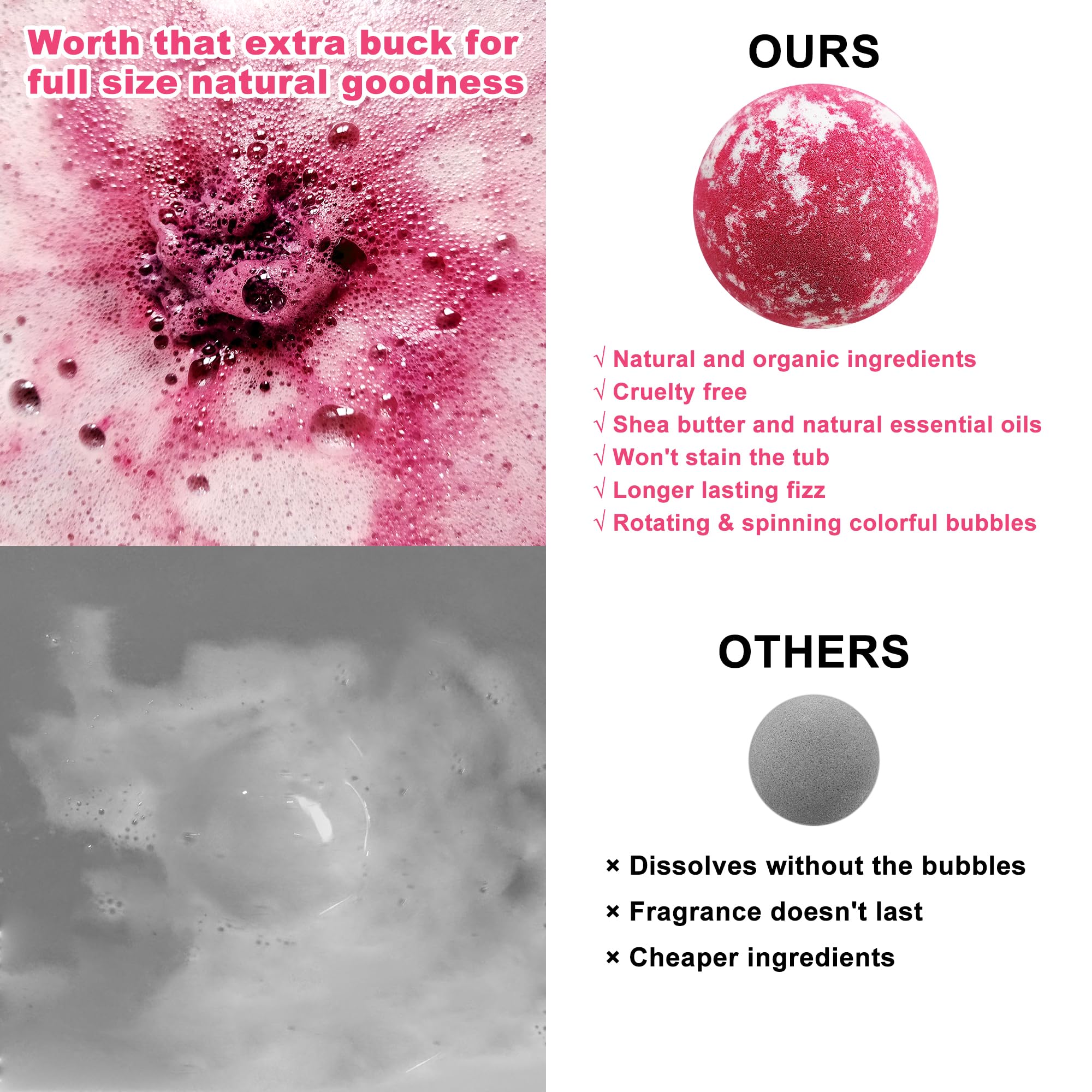 Joanne Arden Organics bombs with Dead Sea Salt and clay for mineral goodness