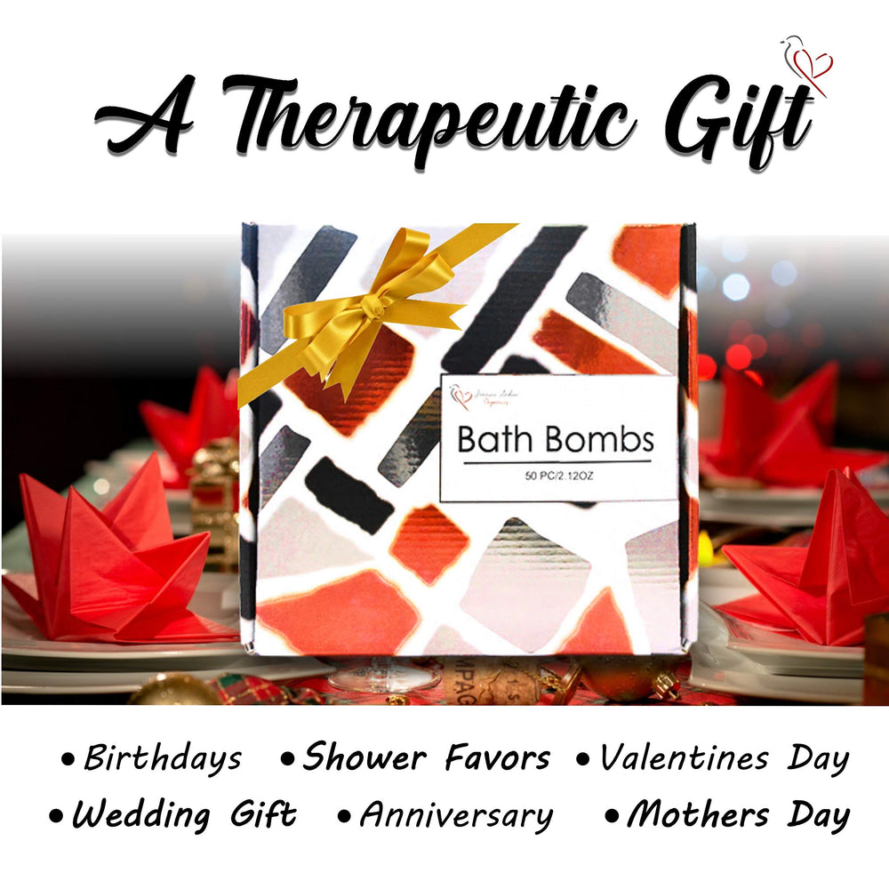 Joanne Arden Organics bombs enriched with shea and cocoa butter for skin nourishment