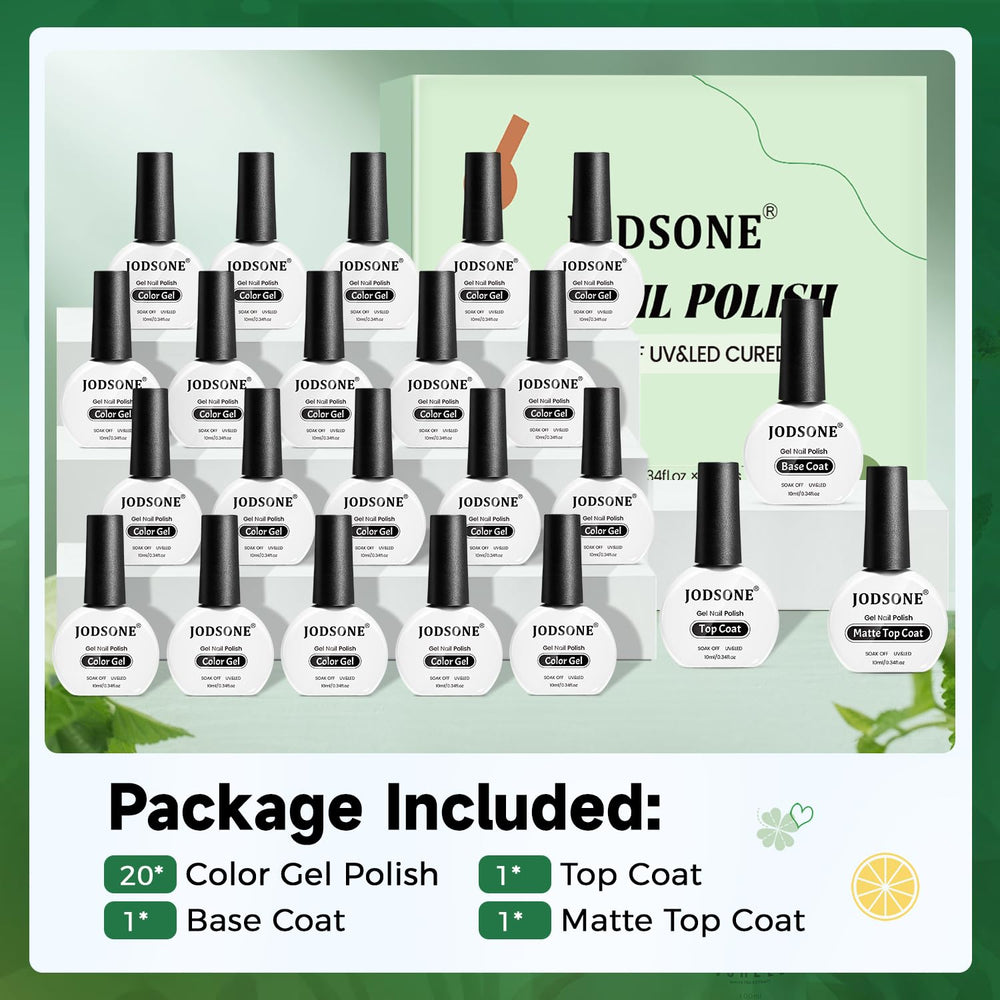 JODSONE 10ml gel bottles lineup for professional or home use.