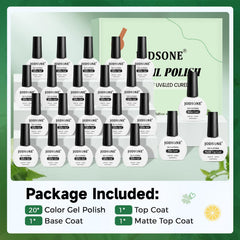 JODSONE 10ml gel bottles lineup for professional or home use.