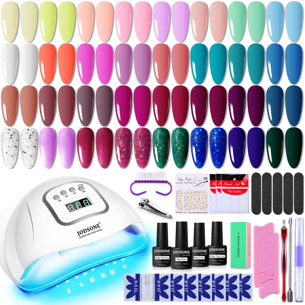 JODSONE gel nail polish kit with lamp for at-home salon-quality nails