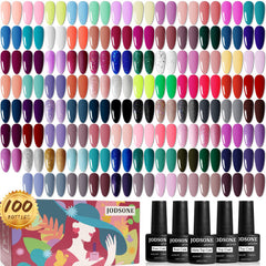 JODSONE gel nail polish starter set box highlights versatile color collection for home and salon use