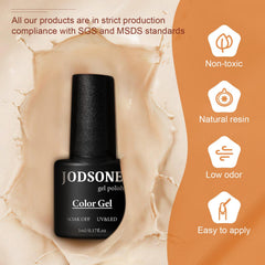 JODSONE matte top coat bottle close-up for velvety finish