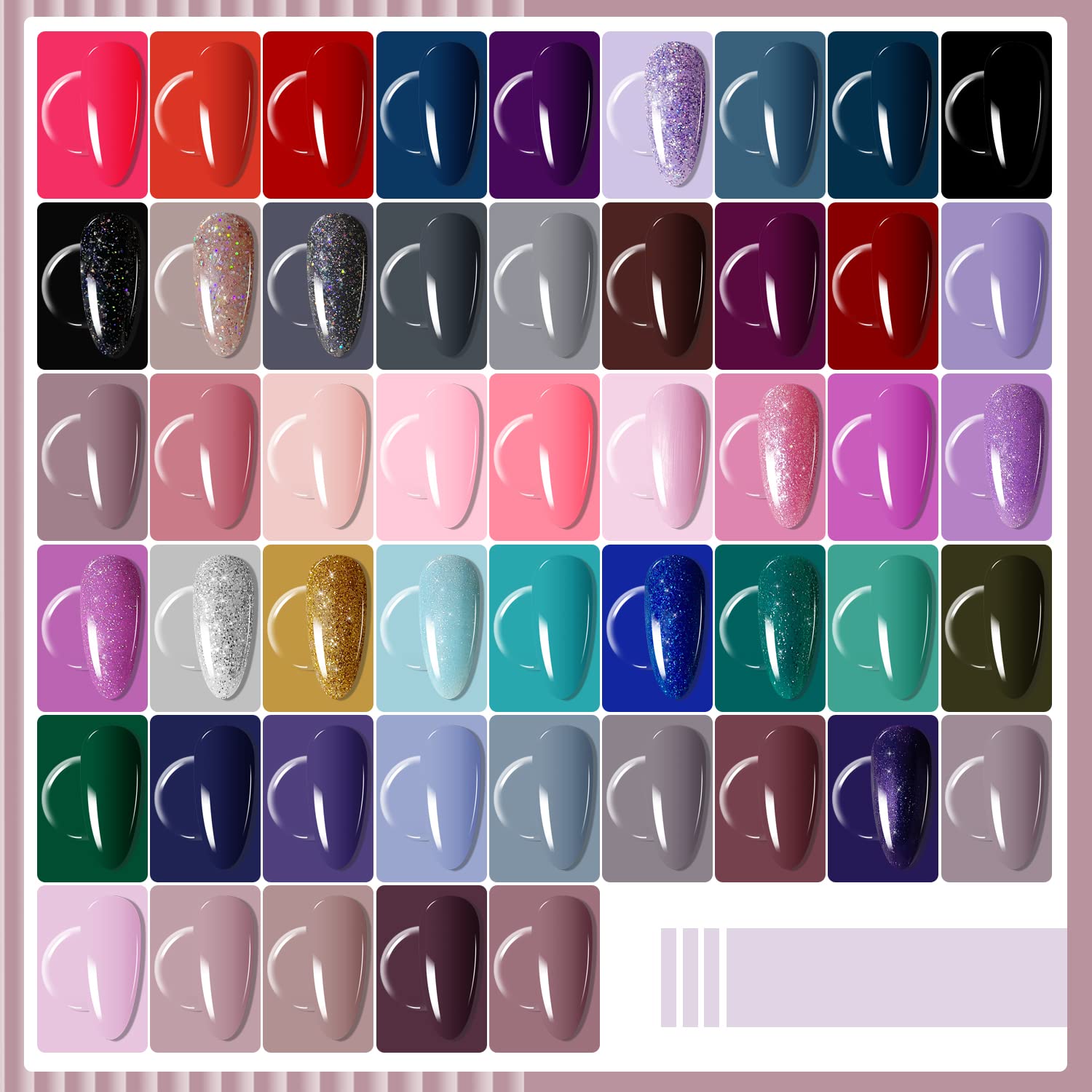 JODSONE matte top coat and gloss finish options add texture and shine