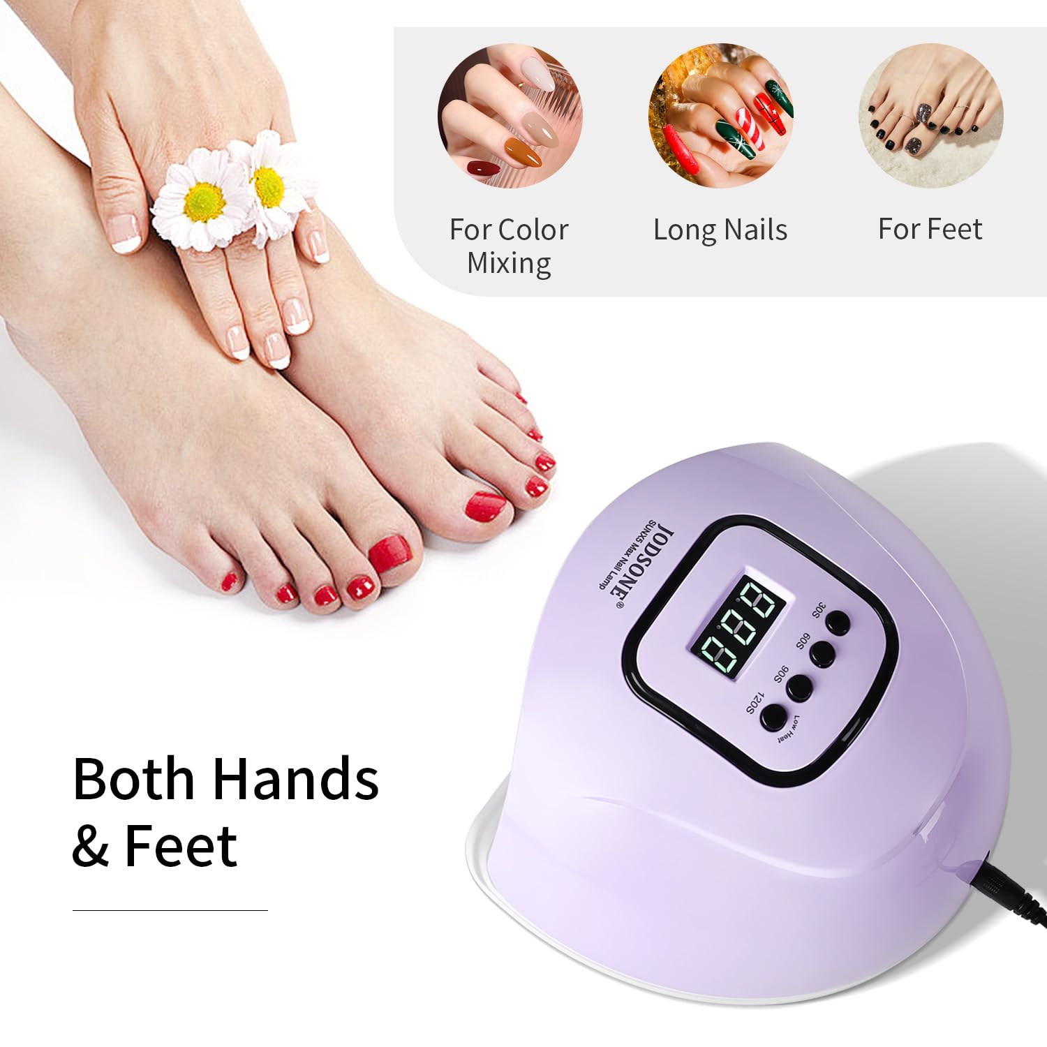 JODSONE UV LED nail lamp durable outer shell