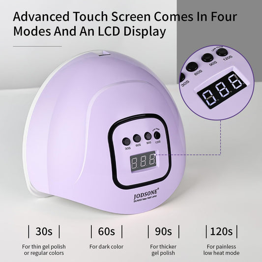 JODSONE UV LED nail lamp auto sensor activates with hand placed