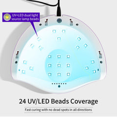 JODSONE UV LED nail lamp timer buttons and controls