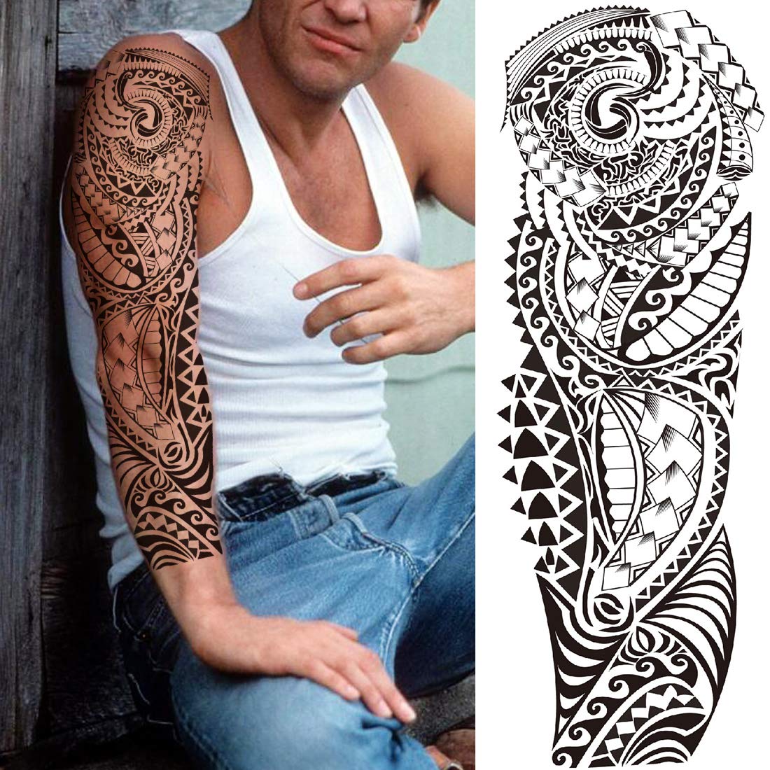 JOEHAPY NEZAR tiki turtle arm tattoo detail for eye-catching durability