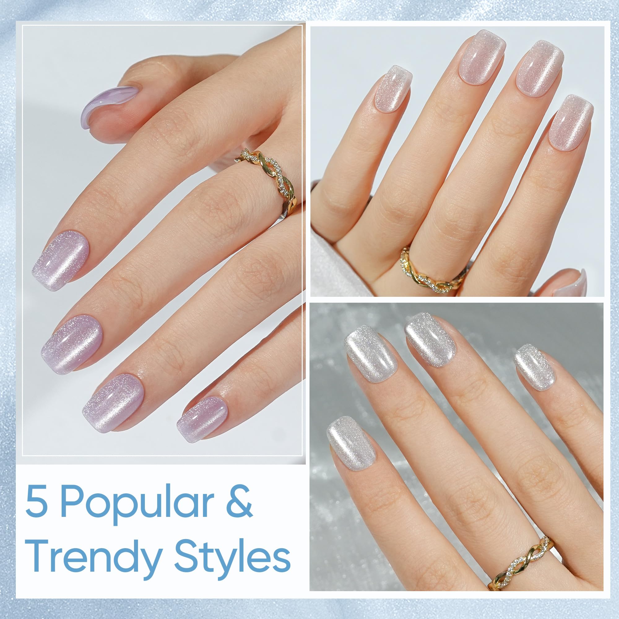 Jofay Fashion high-gloss acrylic nails with durable finish for lasting shine.