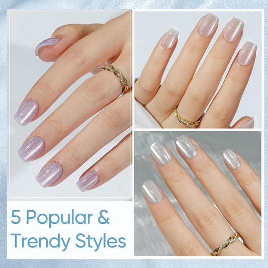 Jofay Fashion high-gloss acrylic nails with durable finish for lasting shine.