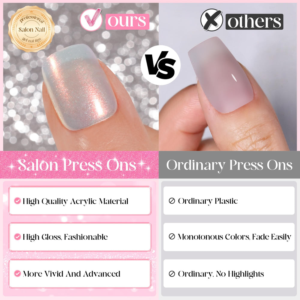 Jofay Fashion press-on nails in 12 sizes for a secure, customizable fit.