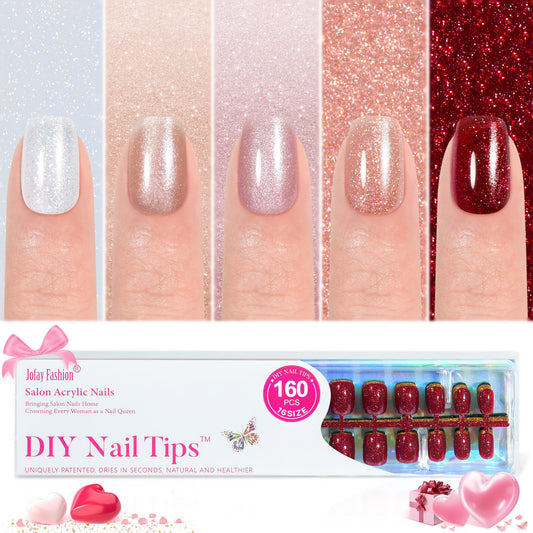 Jofay Fashion press-on nails packaging shown for easy, travel-ready manicure.