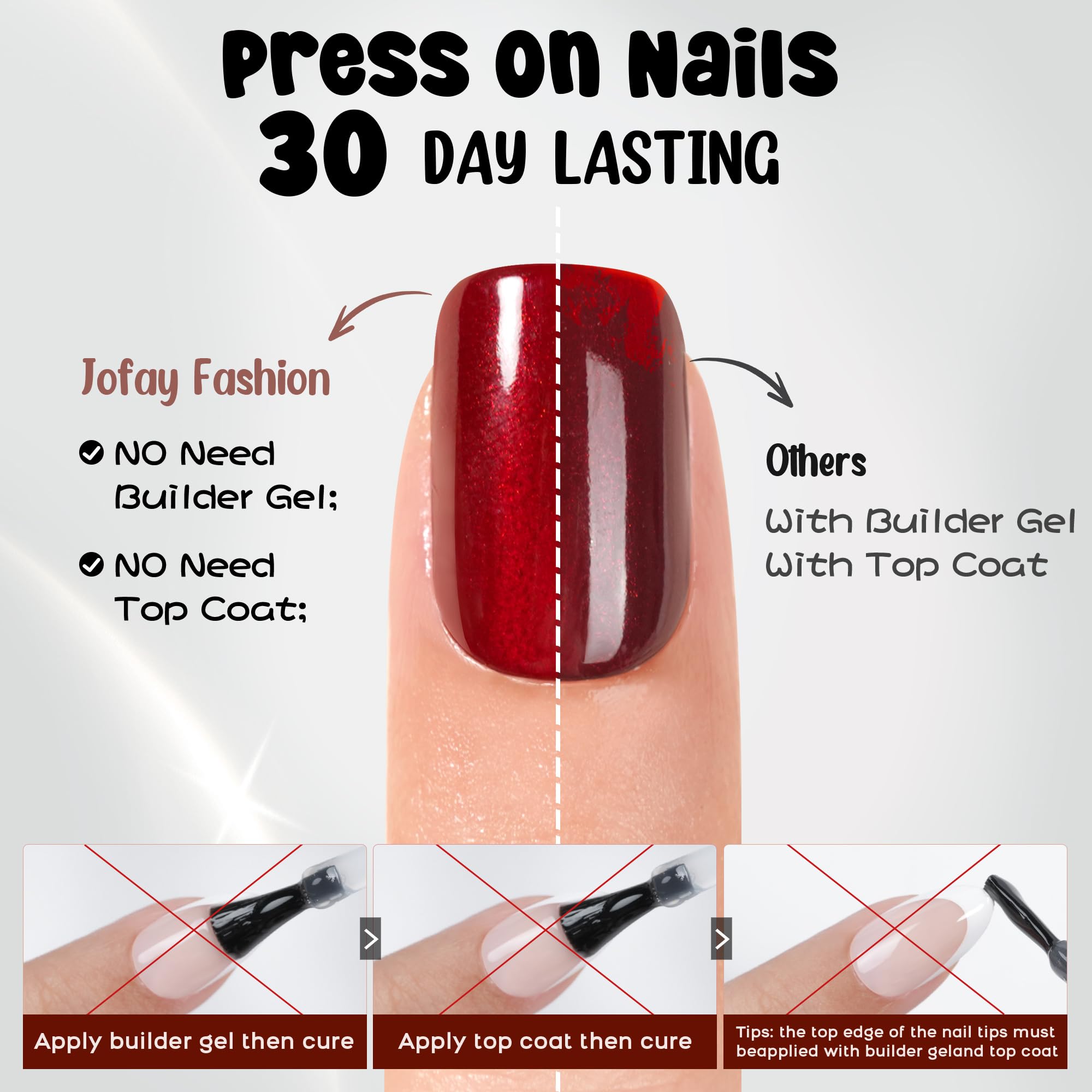 Jofay Fashion 160-piece kit layout for quick at-home manicure